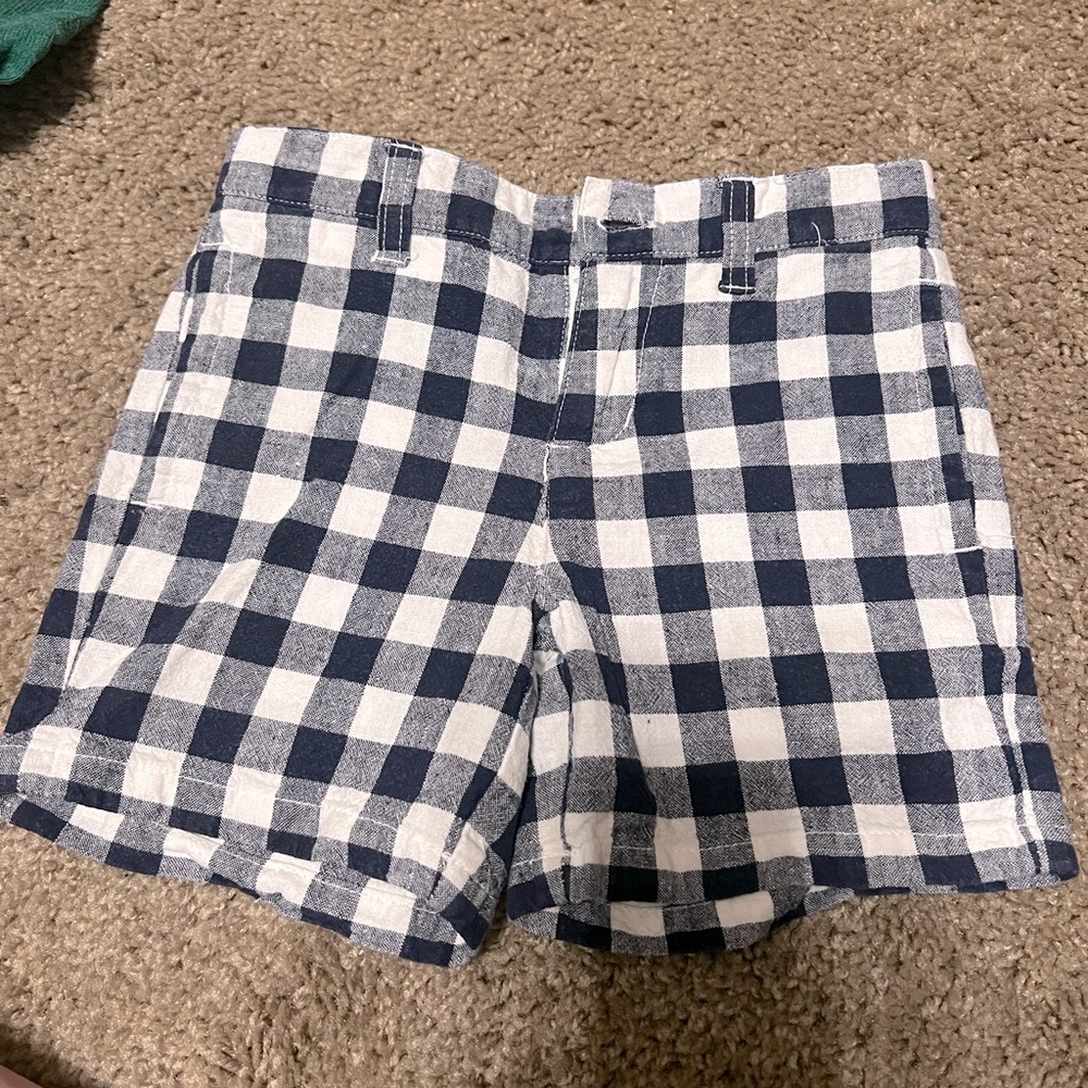 Janie and Jack gingham shorts 2T